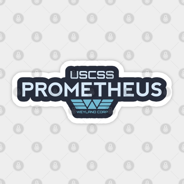 USCSS Prometheus - Crew Member Shirt Sticker by Artpunk101